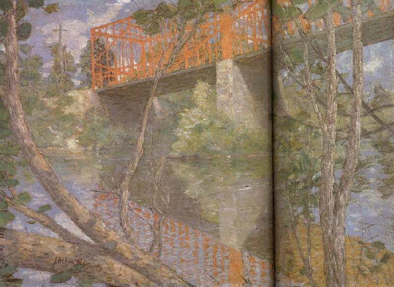 julian alden weir Le pont rouge